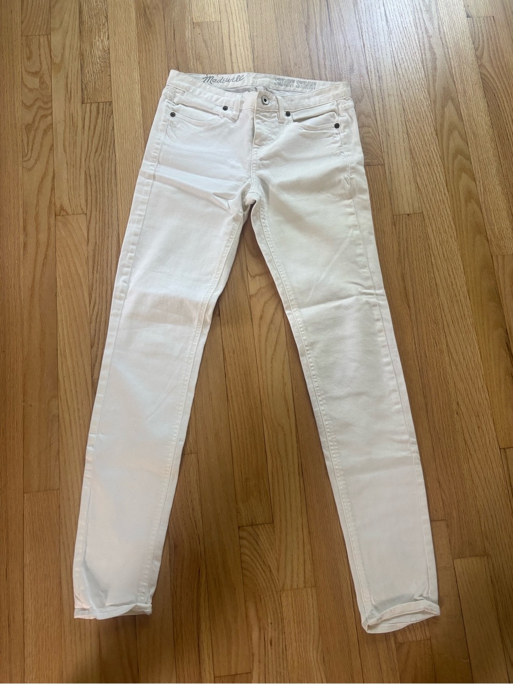 Madewell Off-White Skinny Jeans for Women size 27